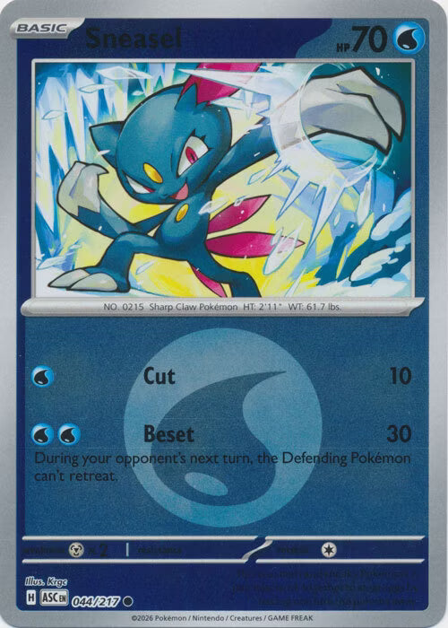 Ascended Heroes - 044/217 - Sneasel - Energy Reverse Holo