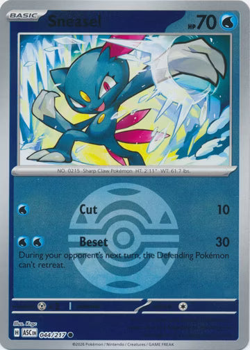 Ascended Heroes - 044/217 - Sneasel - Ball Reverse Holo
