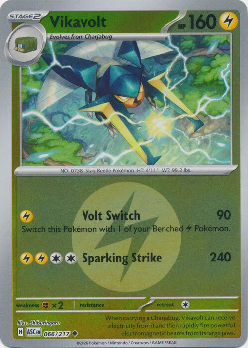 Ascended Heroes - 066/217 - Vikavolt - Energy Reverse Holo
