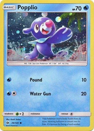 SUM - 039/149 - Popplio - Cosmos Holo