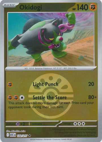 Ascended Heroes - 122/217 - Okidogi - Ball Reverse Holo