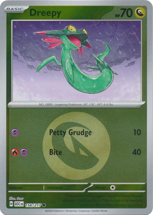 Ascended Heroes - 158/217 - Dreepy - Energy Reverse Holo