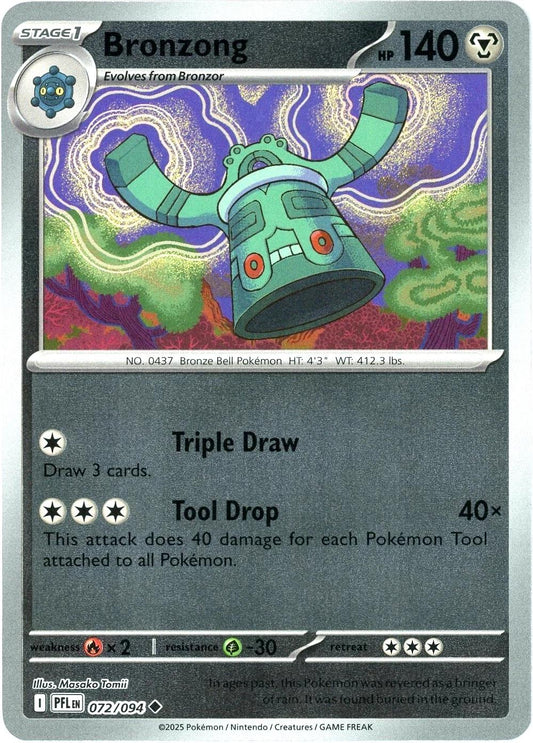 Phantasmal Flames - 072/094 - Bronzong - Reverse Holo