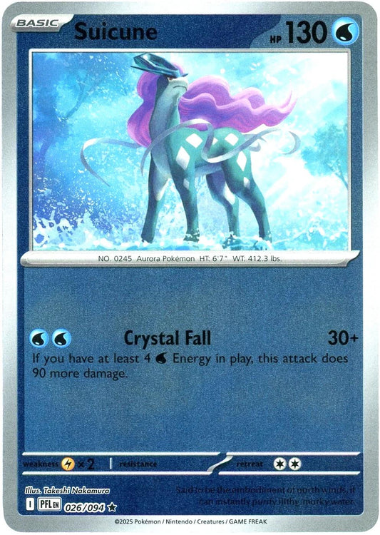 Phantasmal Flames - 026/094 - Suicune - Reverse Holo