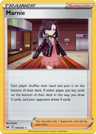 Sword & Shield - 169/202 - Marnie - Holo