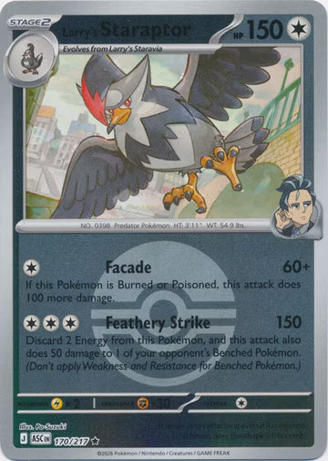 Ascended Heroes - 170/217 - Larry's Staraptor - Ball Reverse Holo