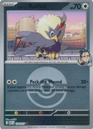 Ascended Heroes - 173/217 - Larry's Rufflet - Ball Reverse Holo