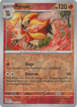 Paldea Evolved - 032/193 - Pyroar - Reverse Holo