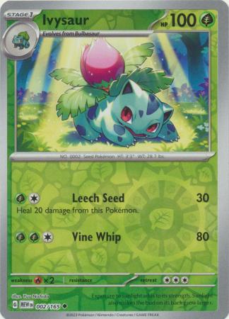 151 - 002/165 - Ivysaur - Reverse Holo
