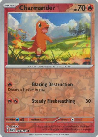 151 - 004/165 - Charmander - Reverse Holo