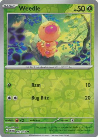 151 - 013/165 - Weedle - Reverse Holo