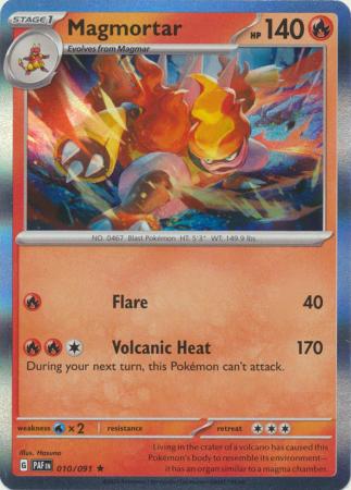 Paldean Fates - 010/091 - Magmortar - Holo