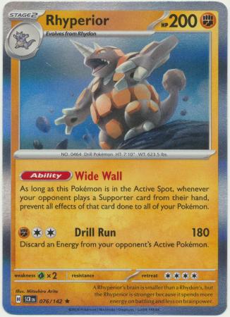 Stellar Crown - 076/142 - Rhyperior - Holo