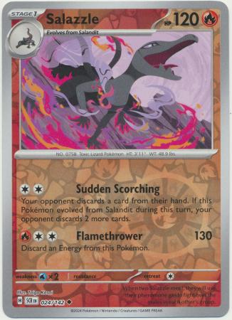 Stellar Crown - 024/142 - Salazzle - Reverse Holo