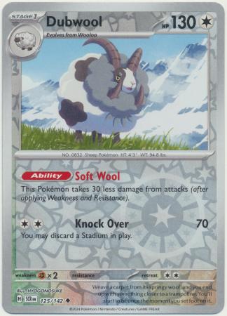 Stellar Crown - 125/142 - Dubwool - Reverse Holo