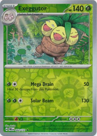 Prismatic Evolutions - 002/131 - Exeggutor - Reverse Holo
