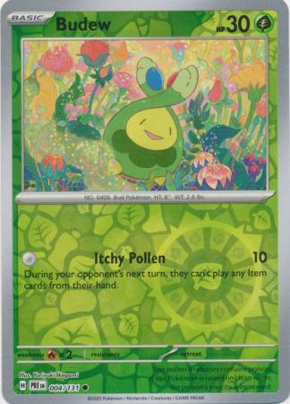 Prismatic Evolutions - 004/131 - Budew - Reverse Holo