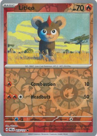 Prismatic Evolutions - 015/131 - Litleo - Reverse Holo