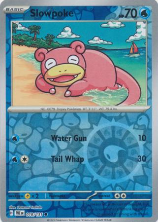 Prismatic Evolutions - 018/131 - Slowpoke - Reverse Holo