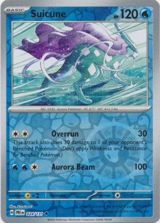 Prismatic Evolutions - 024/131 - Suicune - Reverse Holo