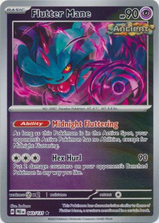 Prismatic Evolutions - 043/131 - Flutter Mane - Reverse Holo