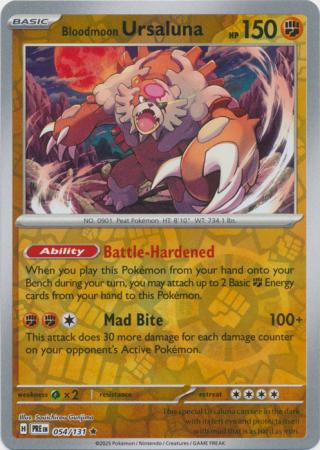 Prismatic Evolutions - 054/131 - Bloodmoon Ursaluna - Reverse Holo