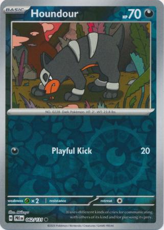 Prismatic Evolutions - 062/131 - Houndour - Reverse Holo