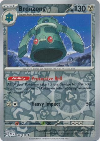 Prismatic Evolutions - 067/131 - Bronzong - Reverse Holo