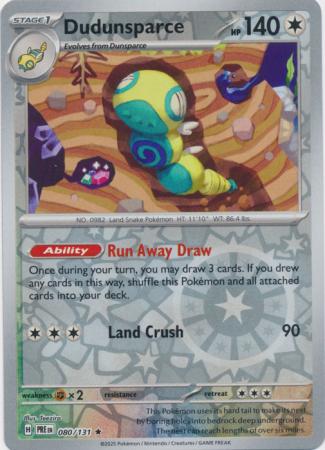 Prismatic Evolutions - 080/131 - Dudunsparce - Reverse Holo