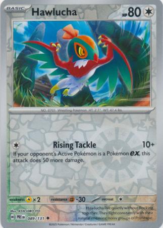 Prismatic Evolutions - 089/131 - Hawlucha - Reverse Holo