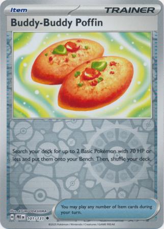 Prismatic Evolutions - 101/131 - Buddy-Buddy Poffin - Reverse Holo