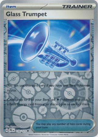 Prismatic Evolutions - 110/131 - Glass Trumpet - Reverse Holo
