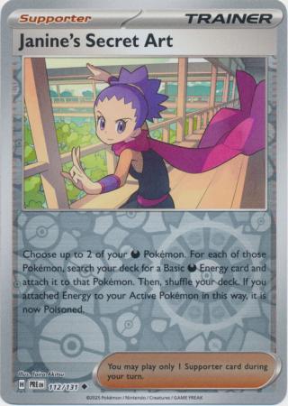 Prismatic Evolutions - 112/131 - Janine's Secret Art - Reverse Holo