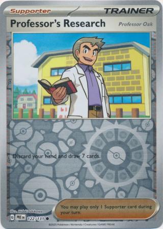Prismatic Evolutions - 122/131 - Professor's Research (Professor Oak) - Reverse Holo