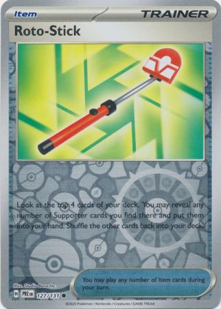 Prismatic Evolutions - 127/131 - Roto-Stick - Reverse Holo