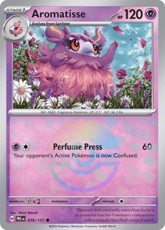 Prismatic Evolutions - 039/131 - Aromatisse - Poké Ball Reverse Holo