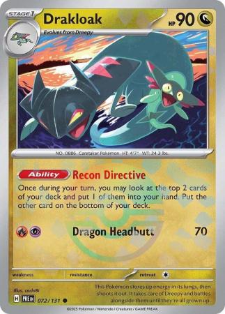 Prismatic Evolutions - 072/131 - Drakloak - Poké Ball Reverse Holo