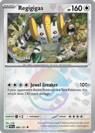 Prismatic Evolutions - 086/131 - Regigigas - Poké Ball Reverse Holo