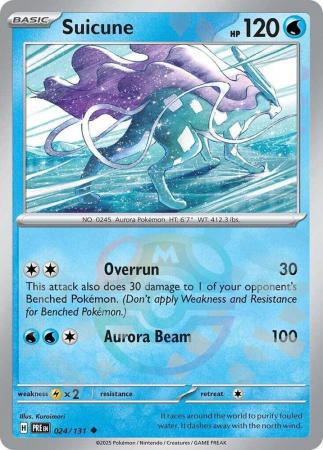 Prismatic Evolutions - 024/131 - Suicune - Master Ball Reverse Holo