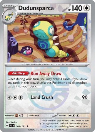 Prismatic Evolutions - 080/131 - Dudunsparce - Master Ball Reverse Holo