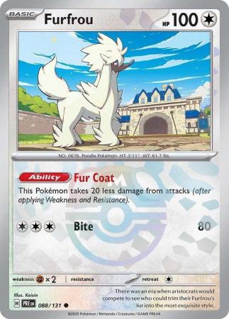 Prismatic Evolutions - 088/131 - Furfrou - Master Ball Reverse Holo