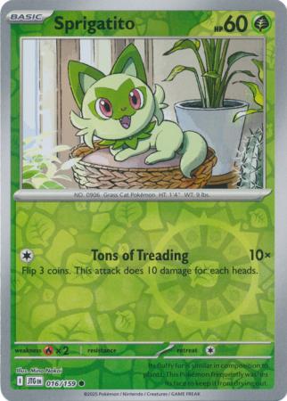 Journey Together - 016/159 - Sprigatito - Reverse Holo