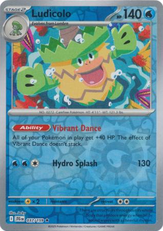 Journey Together - 037/159 - Ludicolo - Reverse Holo