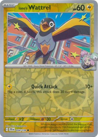 Journey Together - 054/159 - Iono's Wattrel - Reverse Holo