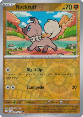 Journey Together - 084/159 - Rockruff - Reverse Holo