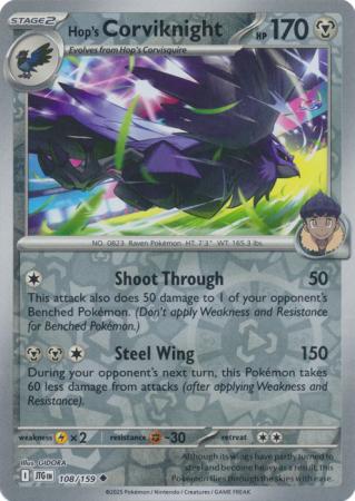 Journey Together - 108/159 - Hop's Corviknight - Reverse Holo