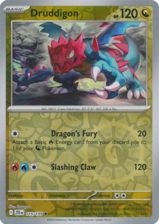 Journey Together - 115/159 - Druddigon - Reverse Holo