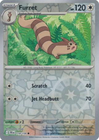 Journey Together - 119/159 - Furret - Reverse Holo