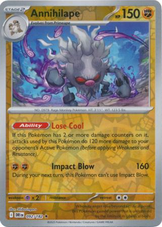 Destined Rivals - 092/182 - Annihilape - Reverse Holo