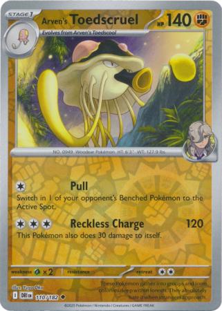 Destined Rivals - 110/182 - Arven's Toedscruel - Reverse Holo